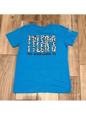 Tylers Cheetah Print Blue Short Sleeve Tee